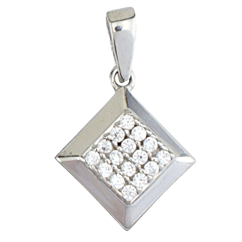 pendentif en argent 925, zircon, SI0492